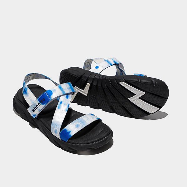 Sandal Shondo F6 sport đế đen loang khói xanh dương F6S1031