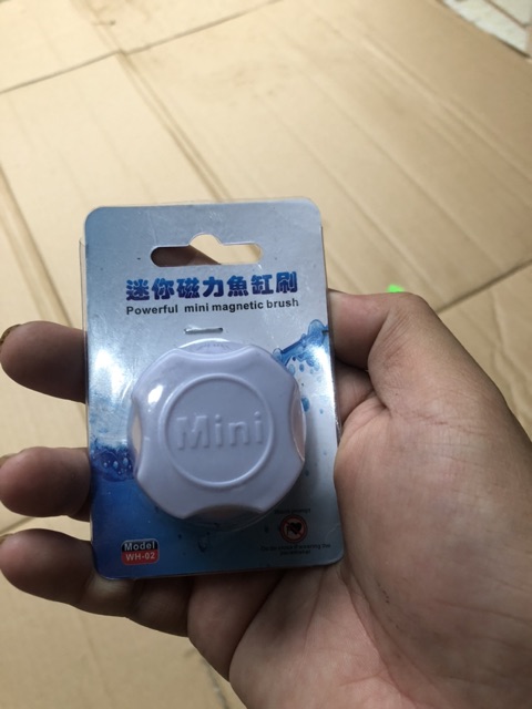 Nam châm chà rêu bám kính mini - 1 cái