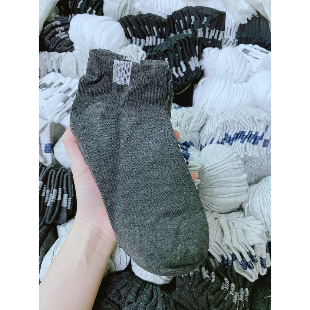 [GIÁ RẺ NHẤT THỊ TRƯỜNG ] Tất Nam Nữ Cổ Ngắn 100% Cotton cực kì Êm Chân, Chống mồ hôi, thoáng mát