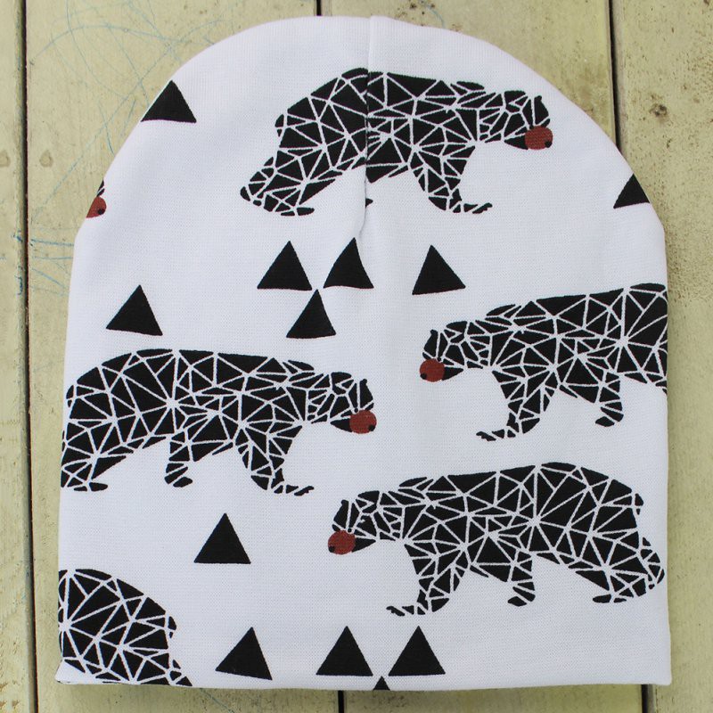 Nón cotton phối nhiều kiểu họa tiết đáng yêu cho bé từ 0-3 tuổi