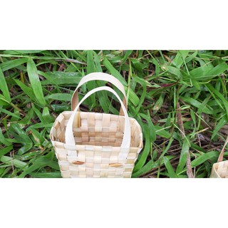 Giỏ Lá Dừa Khô Không Màu (12cm*6cm*10cm)