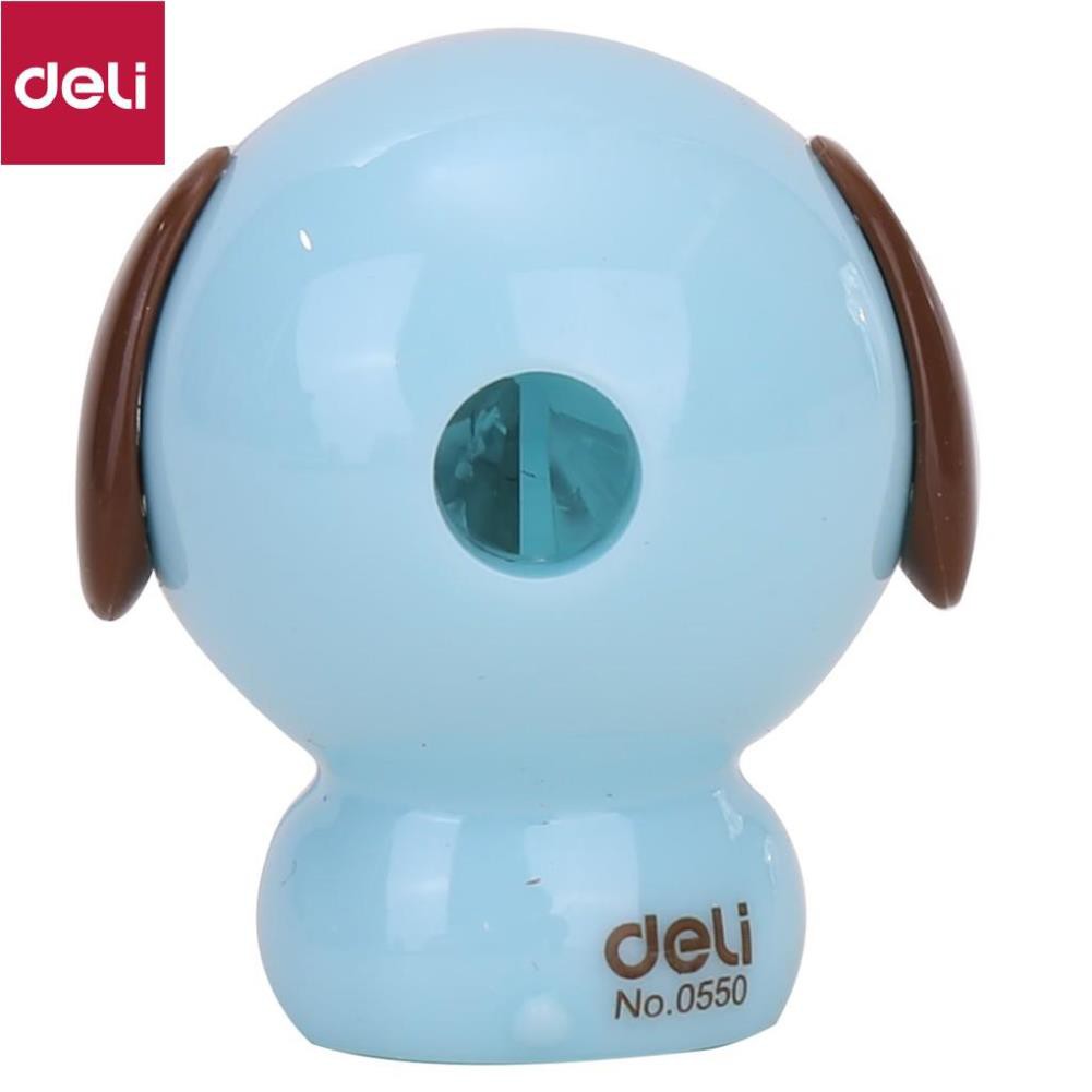 Gọt bút chì Deli - lưỡi thép xanh dương, hồng, trắng - 1 cái - E0550 [Deli]