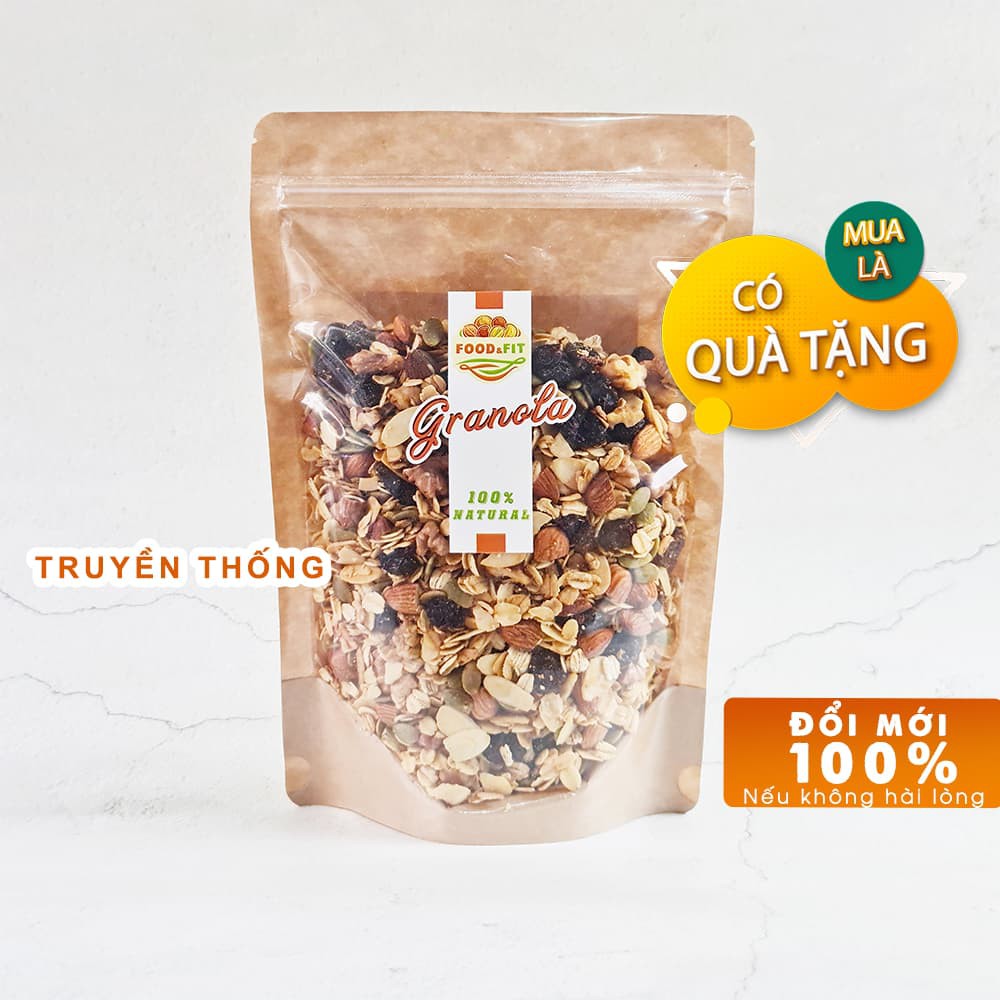 Ngũ cốc dinh dưỡng GRANOLA vị truyền thống - không đường nguyên chất 100% | BigBuy360 - bigbuy360.vn