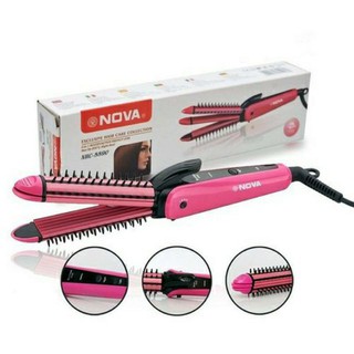 Máy làm tóc Nova 3 trong 1 (Là tóc, Dập xù, Tạo xoăn)