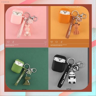 Vỏ Bảo Vệ Hộp Đựng Tai Nghe Phối Mặt Hình Động Vật Xinh Xắn Cho Airpods 2