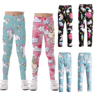 Quần legging in hình kỳ lân dễ thương đáng yêu cho bé gái