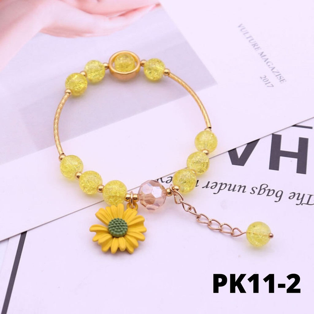 [Mã FAJGT8 giảm 15% đơn 99K] Vòng tay nữ hoa cúc Hot Trend PK11 Miucho | BigBuy360 - bigbuy360.vn