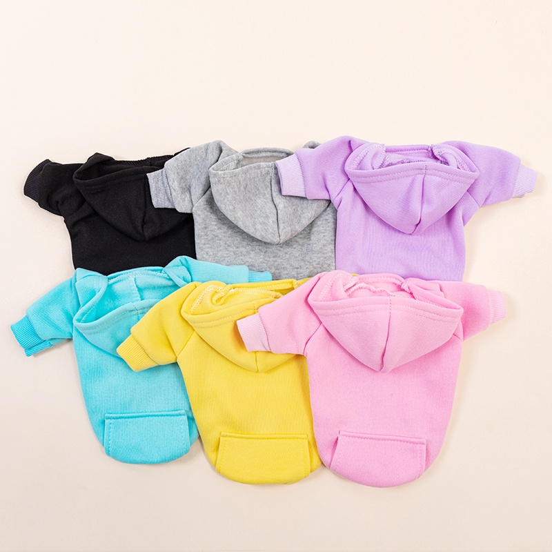 Áo Khoác Hoodie Màu Trơn Thời Trang Thu Đông Hàng Mới Dành Cho Cún Cưng 2022