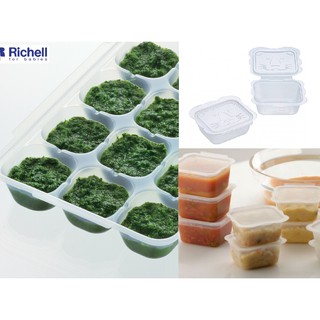 [CÓ DẠNG KHAY VÀ HỘP] Bộ Chia Thức Ăn Trữ Đông Đựng Thực Phẩm Cho Bé Richell
