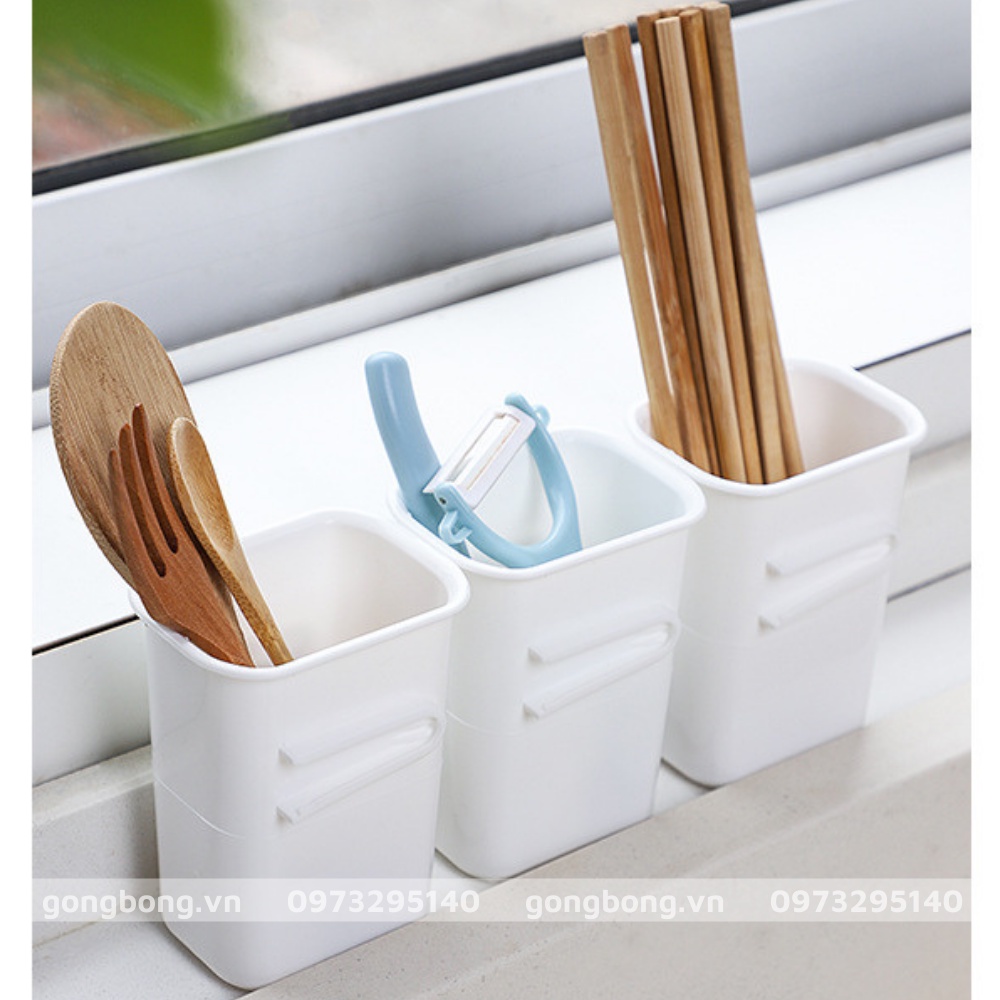 Hộp nhựa đựng đồ cạnh tủ lạnh đa năng không nắp tiện dụng giúp sắp xếp gọn gàng ngăn nắp