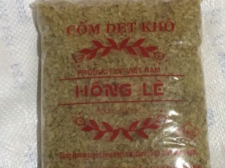 Cốm dẹt xanh, trắng (cốm khô)