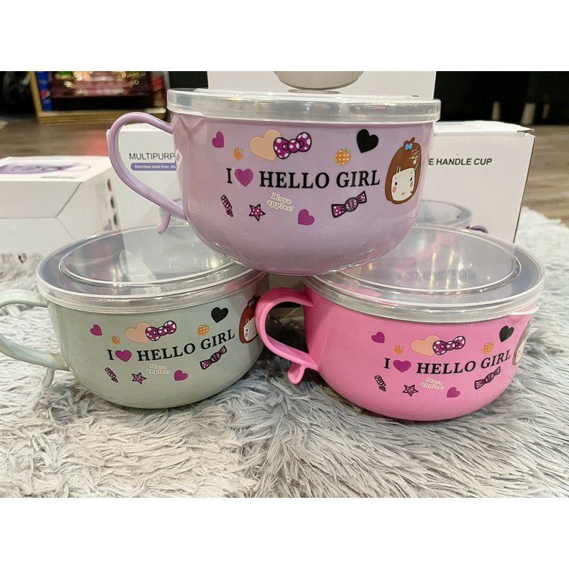 LY NẤU CHÁO MÌ PHỞ CUTE kèm thìa