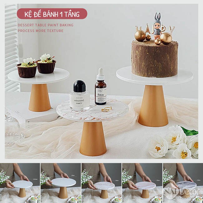 Kệ để bánh 1 tầng để chụp ảnh Siêu Đẹp