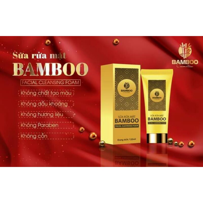 sữa rửa mặt tinh chất serum bamboo