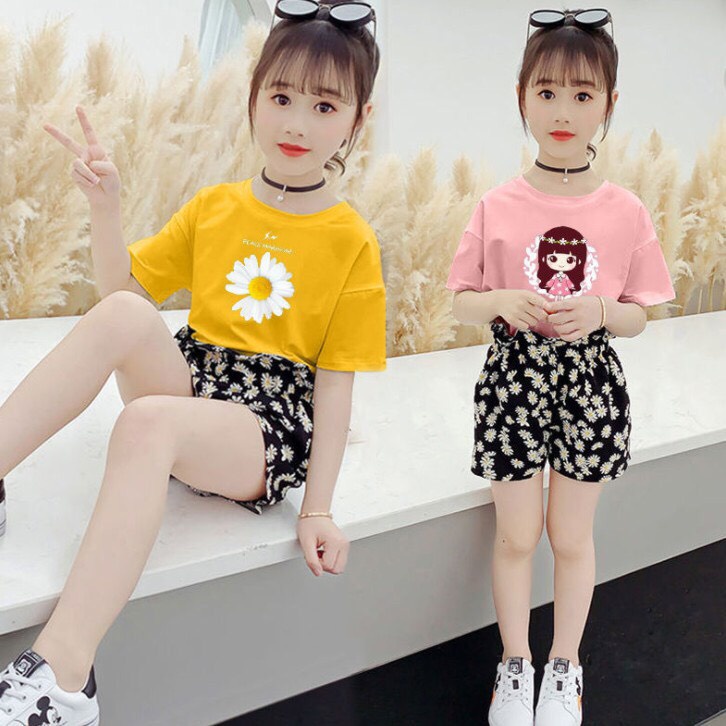 (COMBO 2B) "Không Chọn Mẫu" cho bé gái 18-27kg. Thiết kế xinh xắn, thoải mái. Dễ vận động. G24