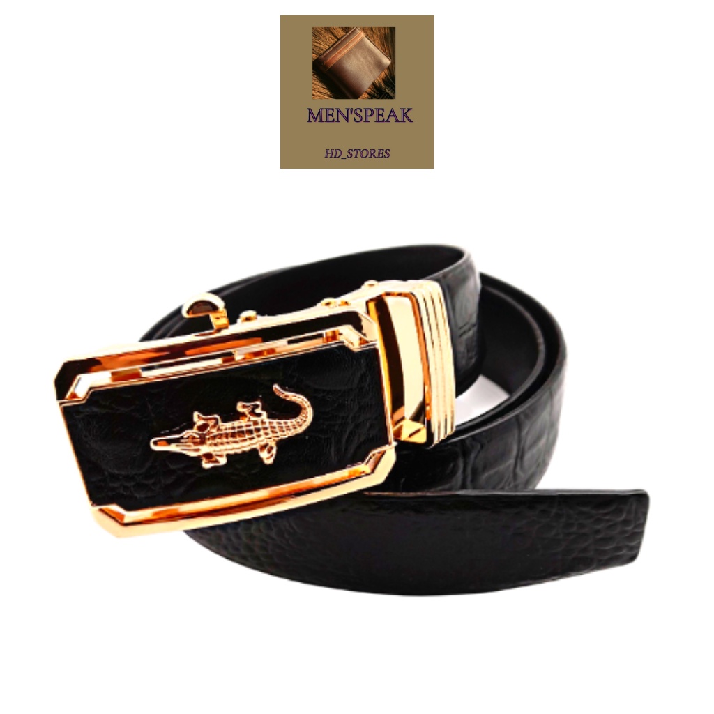 Dây lưng, that lung nam da bò dập vân cá sấu.