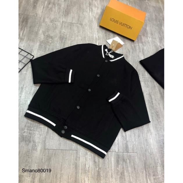 Áo khoác nỉ trơn form unisex cổ bomber chất nỉ poly cao cấp Xưởng Quần Áo Nam Đẹp Nhất