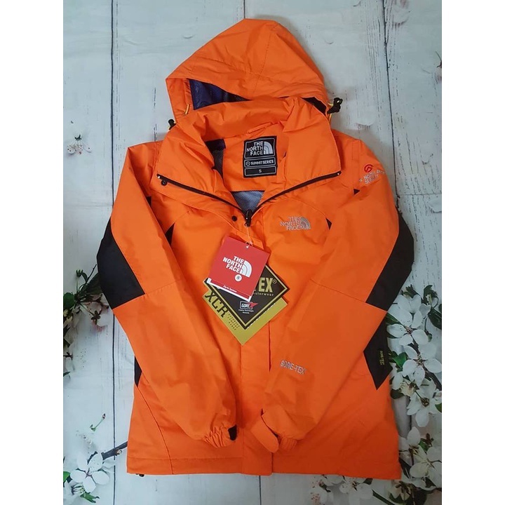 Áo gió nữ 2 lớp, chống nước,chống gió,giữ ấm và che nắng, che mưa màu cam