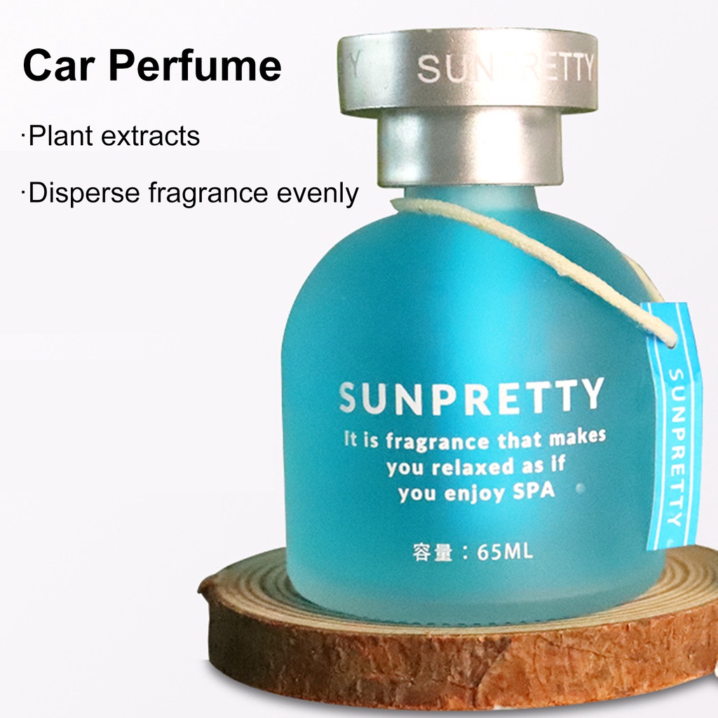 Bình Đựng Nước Hoa Xe Hơi 7 Mùi 65ml Bằng Thủy Tinh PU