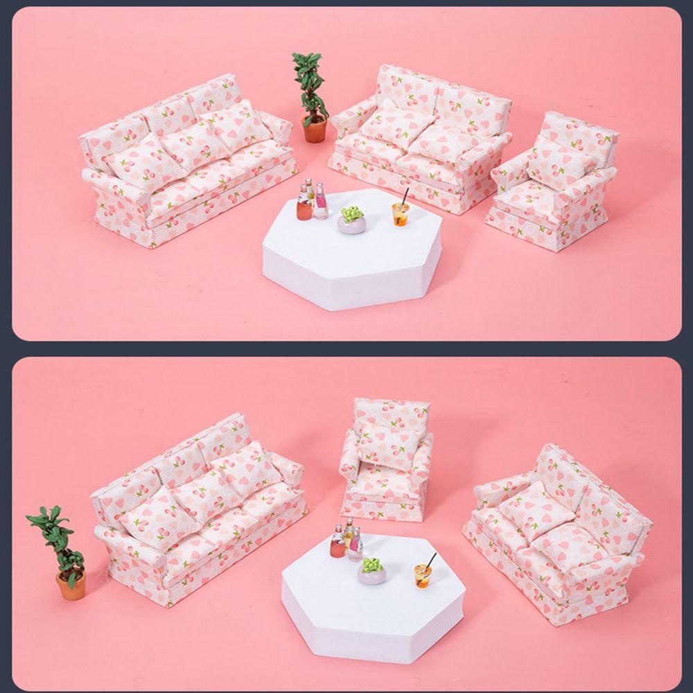 Mô Hình Ghế Sofa Mềm Mại Trang Trí Nhà Búp Bê Tỷ Lệ 1: 12
