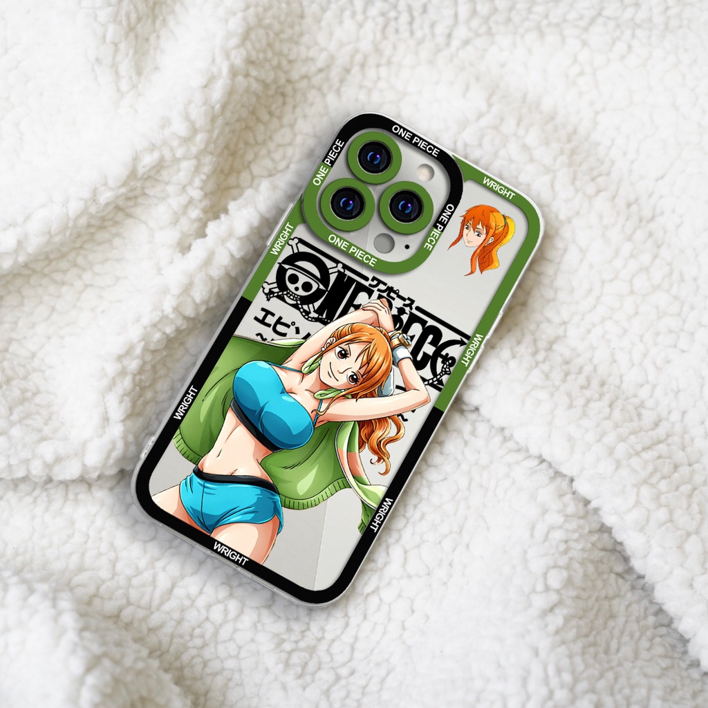 Ốp lưng iphone cạnh vuông Nami One Piece anime hoạt hình Wrightcase 6plus/7/8/8plus/x/xs/11/12/pro/max/plus/promax