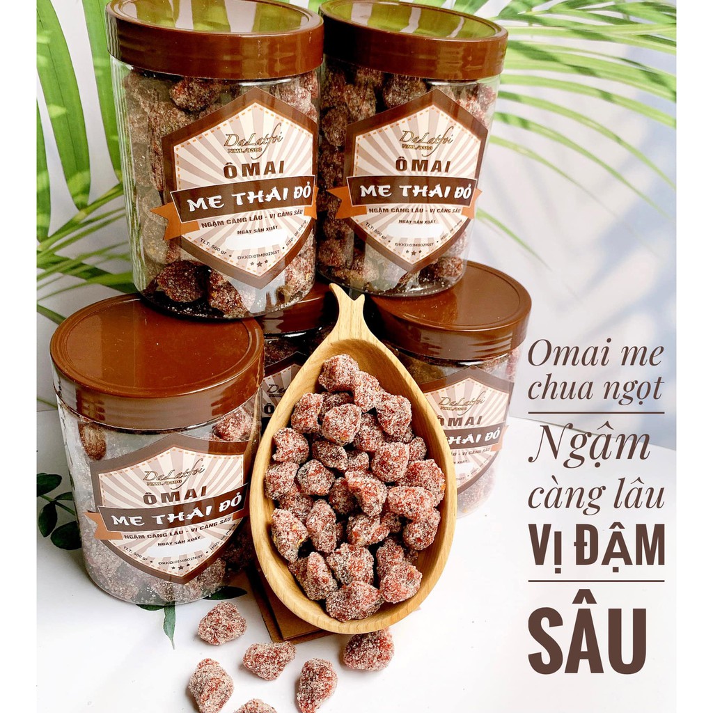 [SÀNH ĂN VẶT] Ô Mai Me Thái Đỏ Ngào Đường Hộp 500gr VỊ CHUA CAY, Cam kết CHẤT LƯỢNG, ĂN LÀ NGHỀN VỊ ĐÀ LẠT