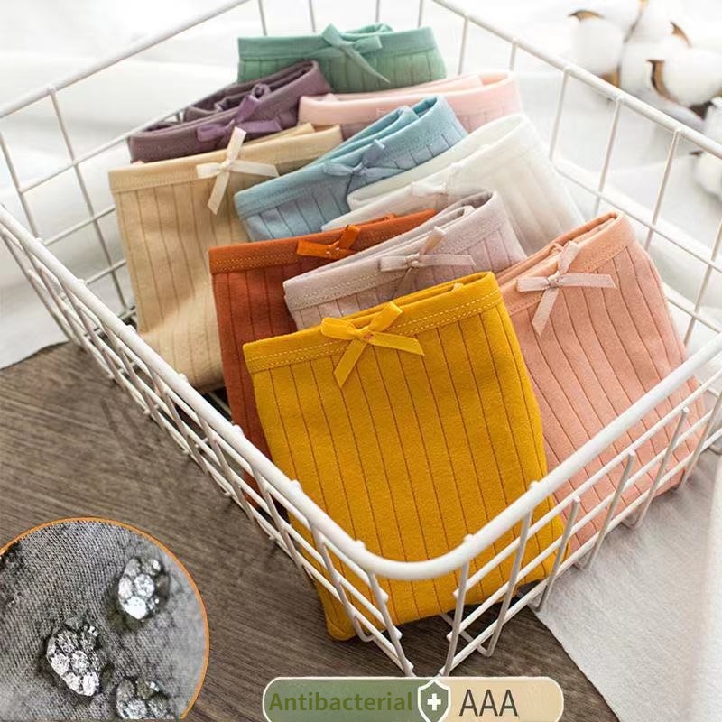 Quần lót bằng vải cotton màu đơn giản dành cho nữ