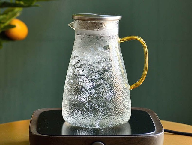 Bình thuỷ tinh sần nắp inox 1,6l - 1,8l | BigBuy360 - bigbuy360.vn