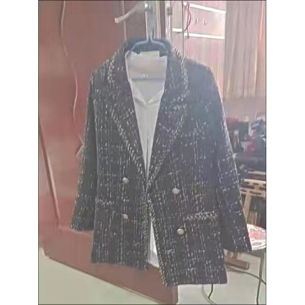 Áo dạ tweed viền kim tuyến Siêu đẹp