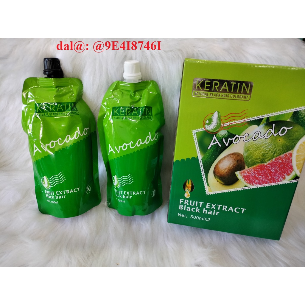 Nhuộm đen phủ được tóc bạc Bơ Bưởi Avocado