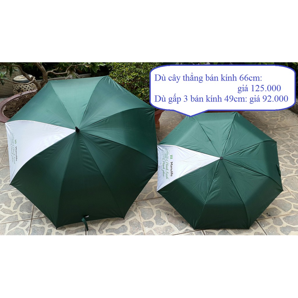 DÙ CÂY THẲNG (quà tặng manulife)