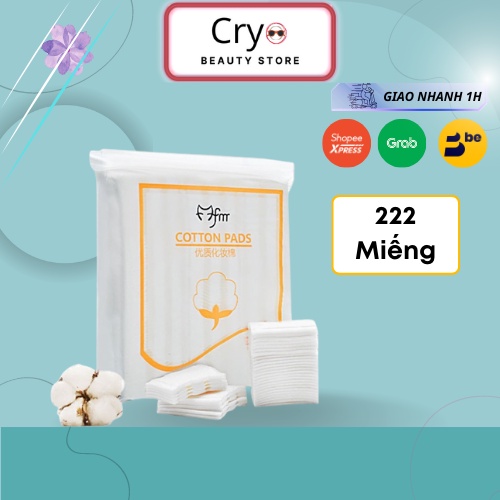 Bông tẩy trang 3 lớp Cotton Pads 222 miếng