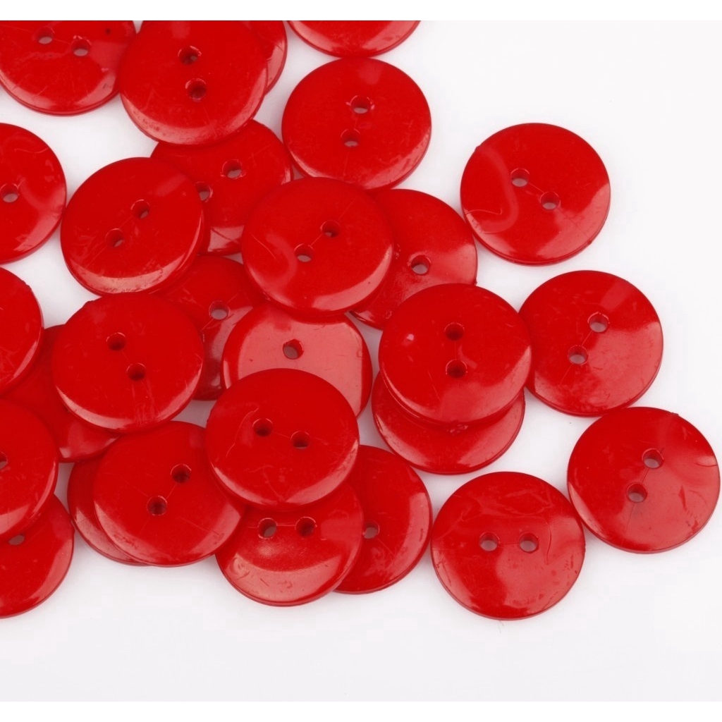 Wholesale Lots 100 pcs Smooth Acrylic Sewing Buttons Scrapbook 15mm