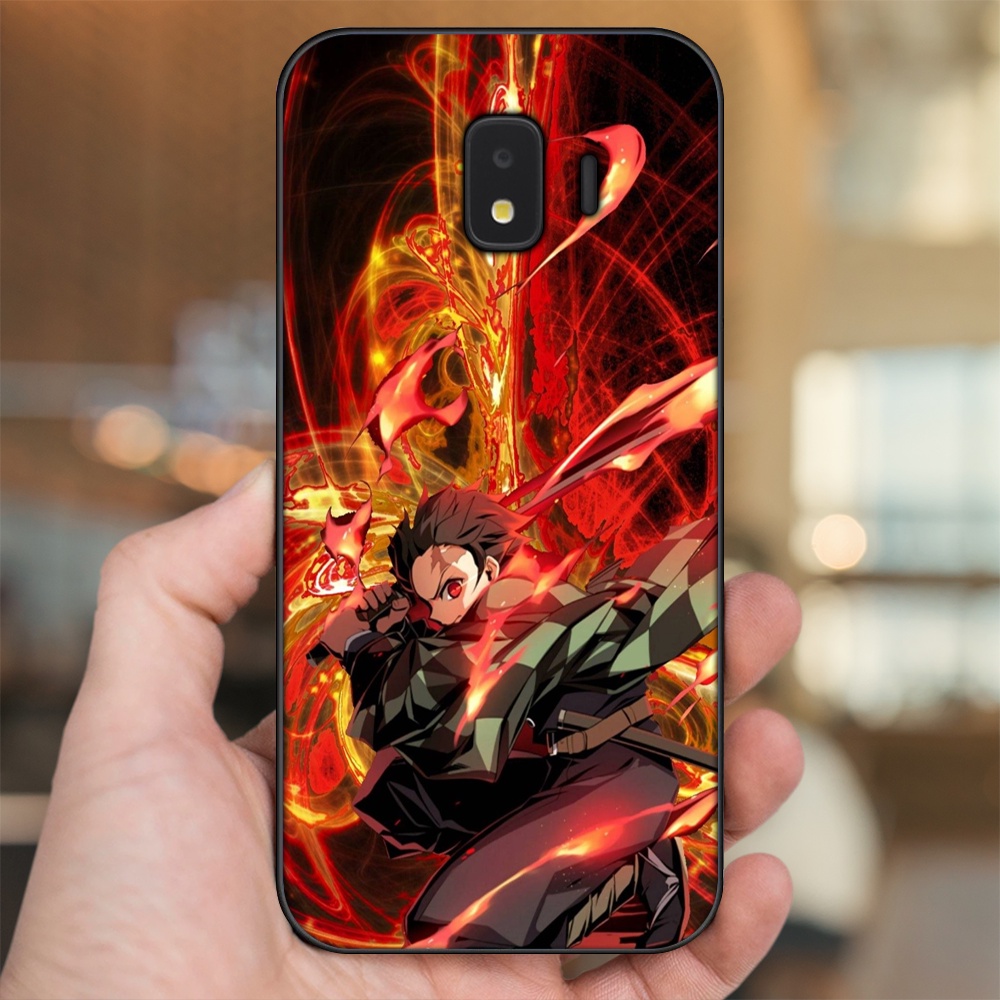 Ốp lưng Samsung J2 Core, J2 Pro 2018 viền đen in hình Tanjiro Kimetsu No Yaiba