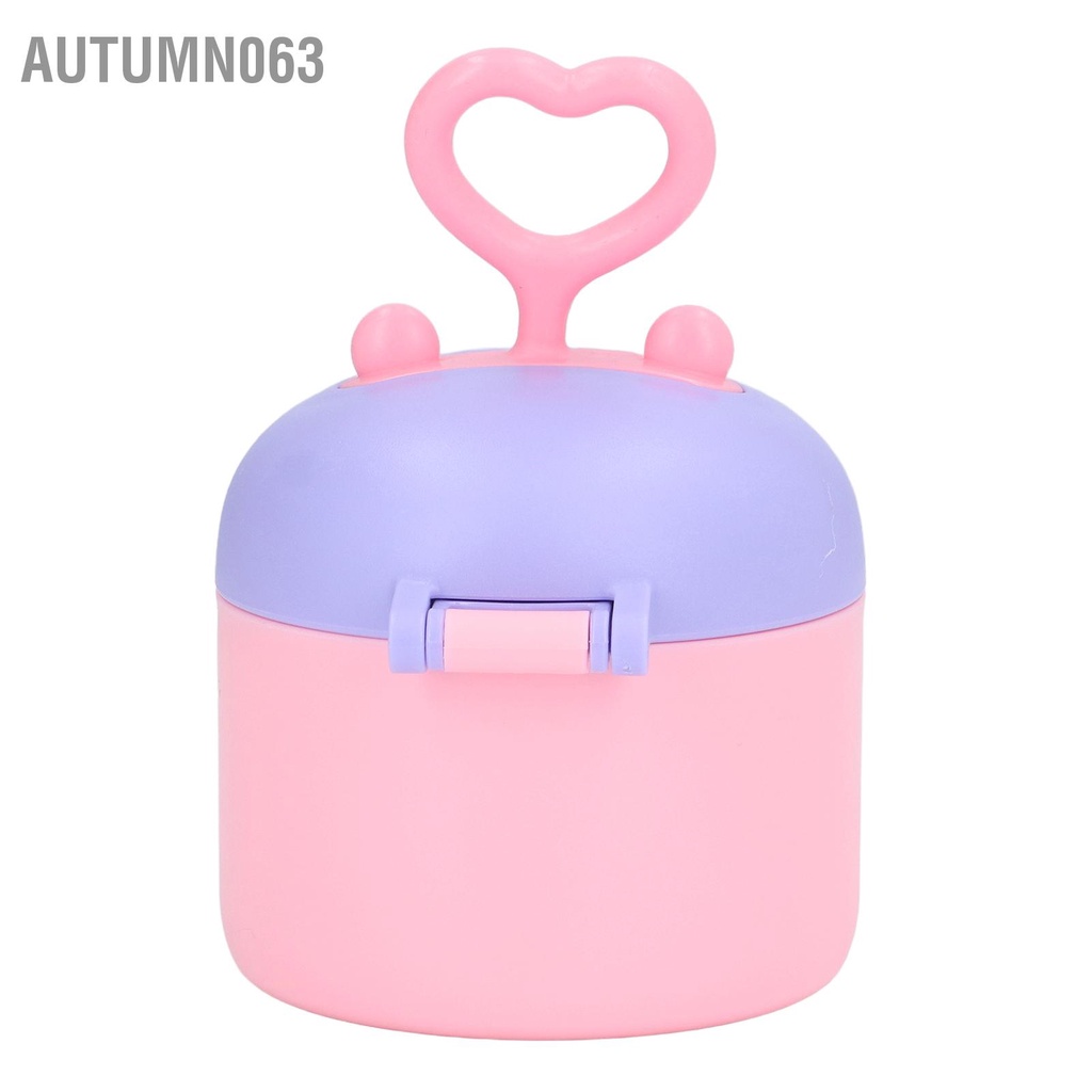 Autumn063 Hộp đựng sữa bột di động 250ml Cấp thực phẩm Thiết kế muỗng nâng cấp bằng silicon Niêm phong bảo quản thức ăn cho bé với thìa