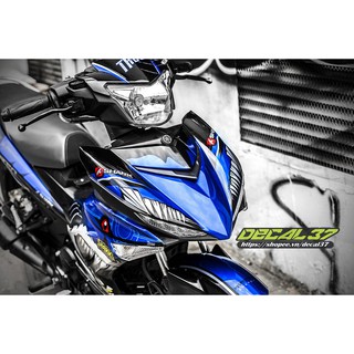 Tem Trùm Exciter 150 Cá Mập Xanh Bạc