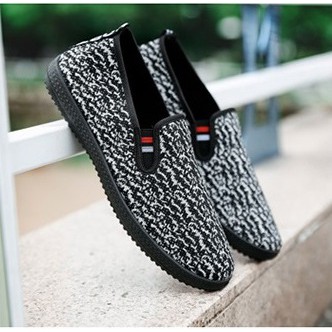 Giày 👟 Lười Giày Nam đen trắng sang trọng êm mềm thoáng khí giữ nhiệt hd13 chấm | BigBuy360 - bigbuy360.vn