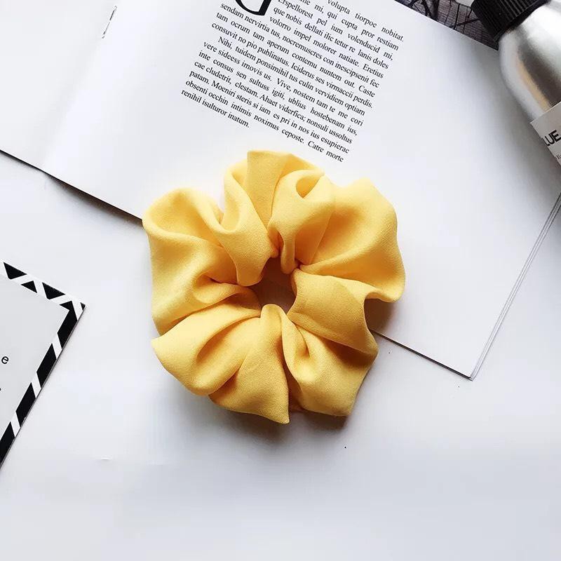 DÂY CỘT TÓC VẢI SCRUNCHIES CÁT HÀN MỎNG, LỤA MỎNG - CHẤT CHIFFON ( BẢNG 2)