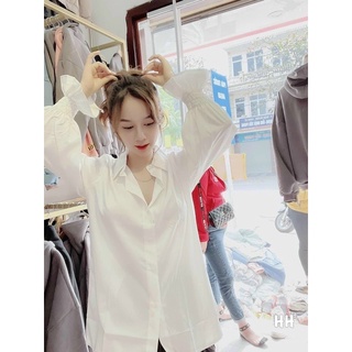 ÁO SƠ MI FORM DÀI TAY NHÚN - S2U