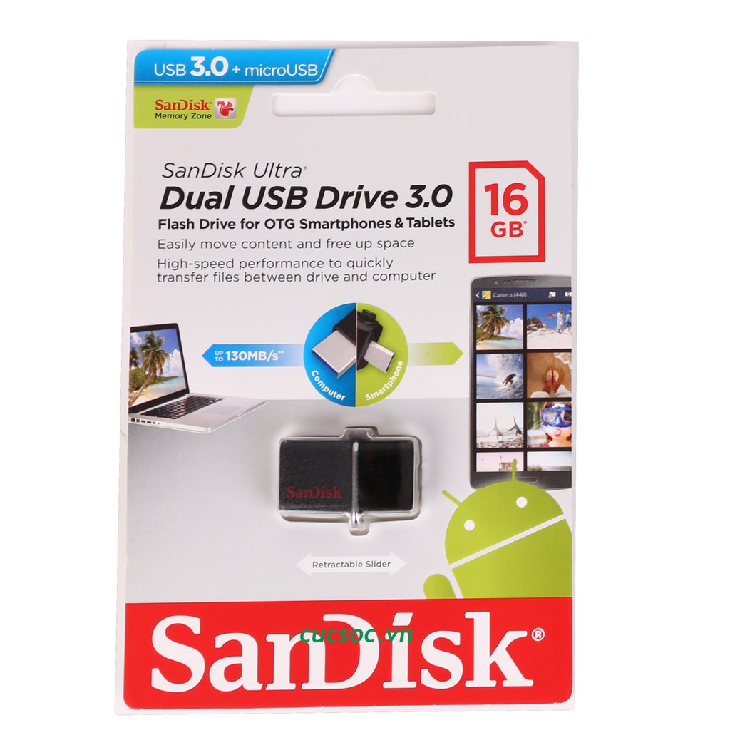 USB OTG 3.0 SanDisk Ultra SDDD2 16GB-32G-64GB