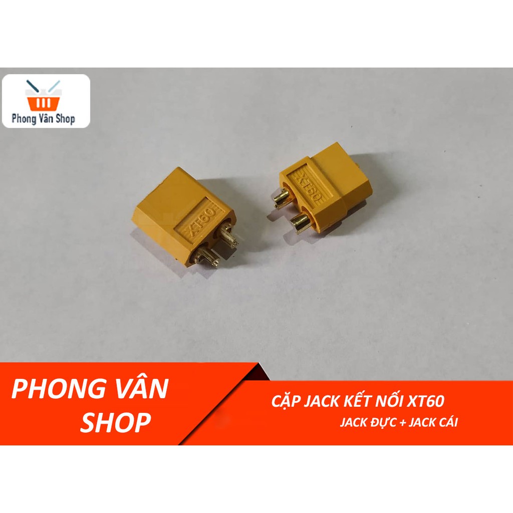 5 x Cặp jack kết nối DC XT60 - Gồm Jack Đực và Jack Cái