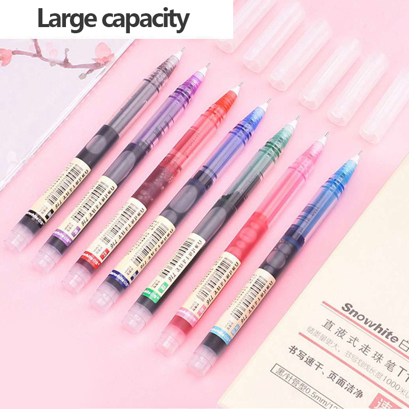1pc Bút Bi Ngòi 0.5mm 7 Màu Sắc Tùy Chọn