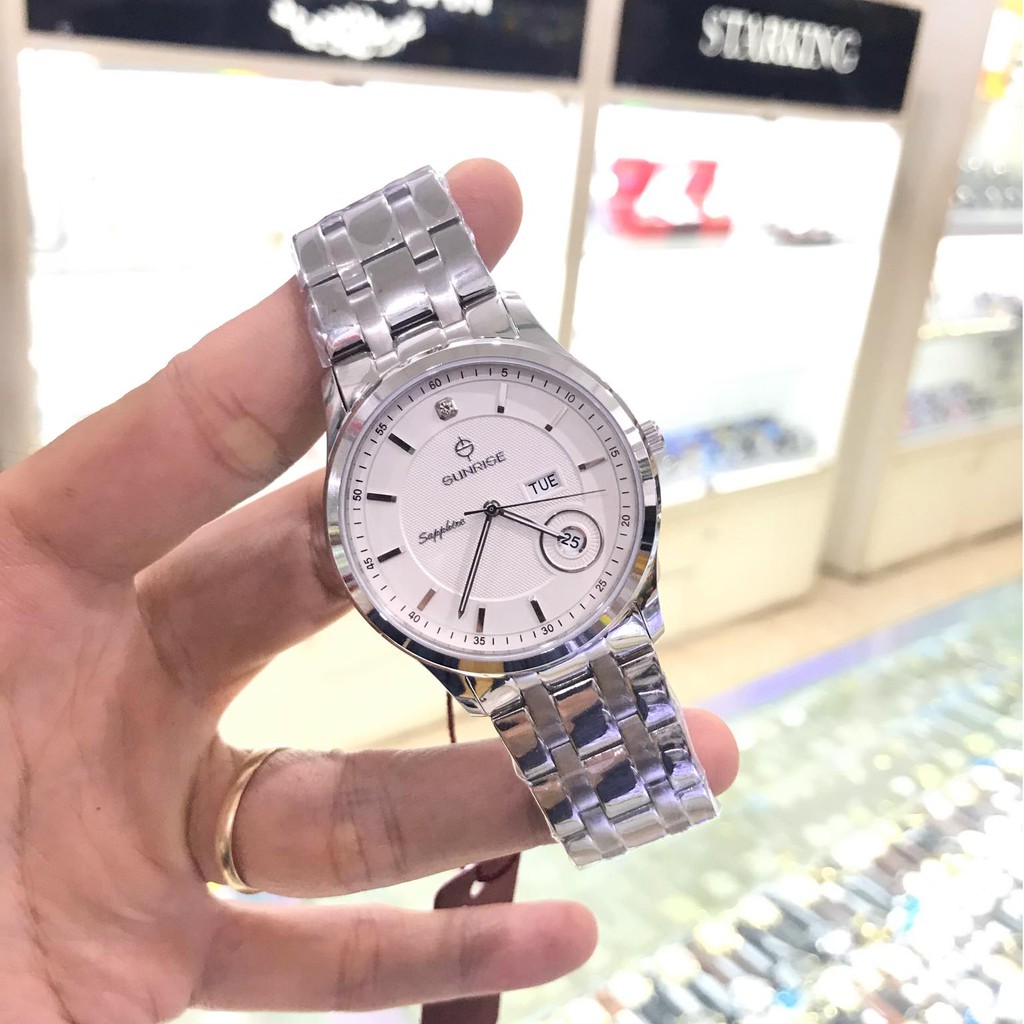 Đồng hồ nam SUNRISE 782SWA Full hộp, thẻ bảo hành chính hãng, Kính Sapphire chống xước và nước tốt | BigBuy360 - bigbuy360.vn