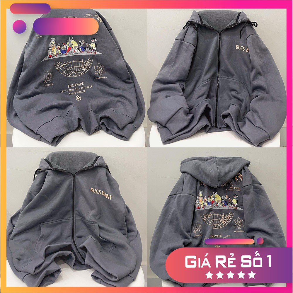 [Ảnh thật] Áo khoác form rộng - Áo khoác  Bugs Bunny