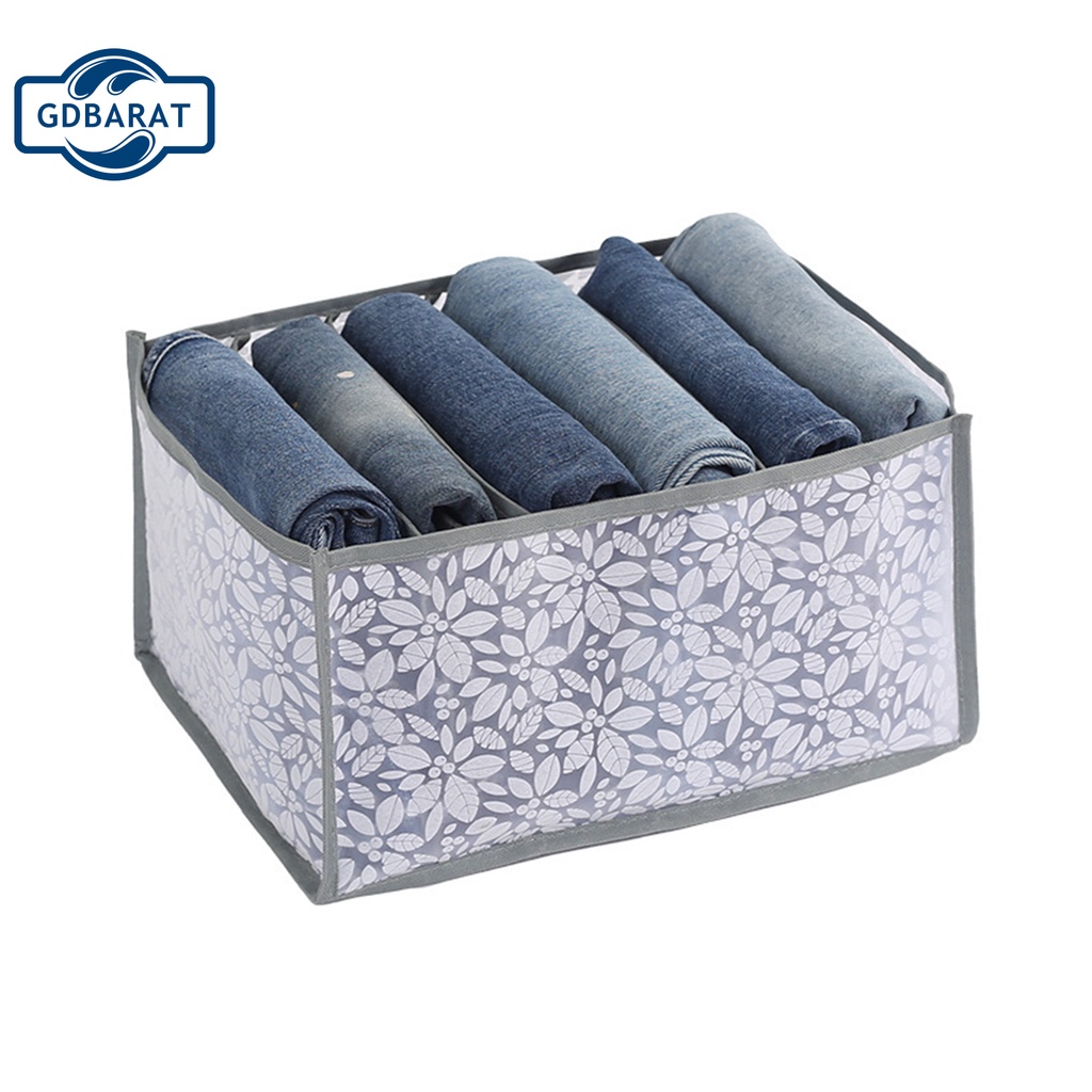 Hộp đựng quần áo bằng nylon nhiều ngăn có thể xếp chồng tiện dụng