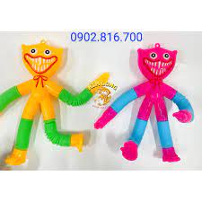 Huggy Wuggy Ống Lò Xo Biến Hình Có Đèn co giãn chân tay_ Đồ chơi phù hợp với mọi lứa tuổi