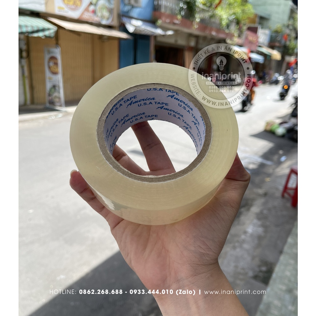 BĂNG KEO TRONG KHỔNG LỒ GIÁ RẺ - 1 CUỘN 200 YARD - 334GRAM