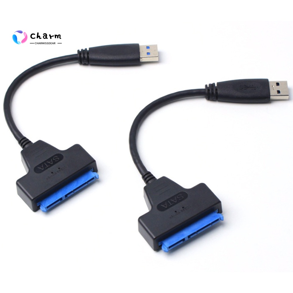 [CM] Stock USB 3.0 to SATA 22 Pin 2.5 Inch Hard Disk Driver SSD Adapter Cable Converter