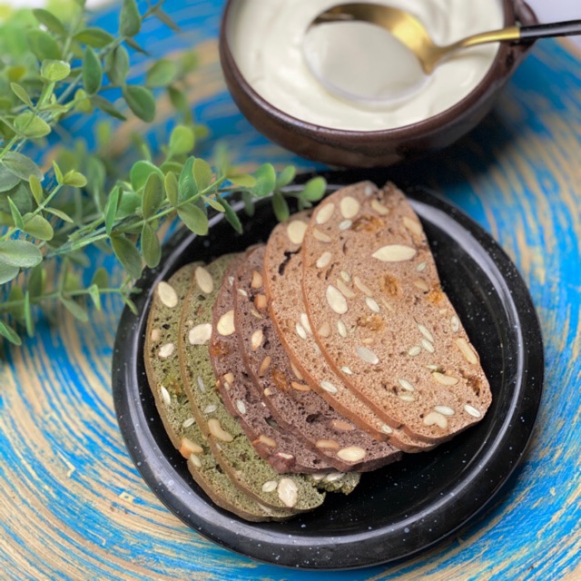 Bánh Biscotti Ăn Kiêng- Nguyên Cám Không Đường By Tuna