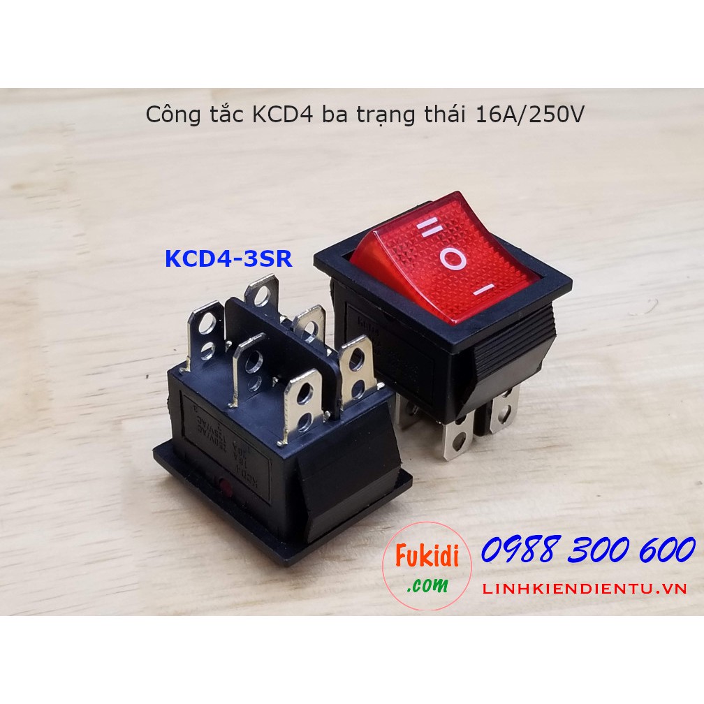 Công tắc bập bênh ba trạng thái KCD4-3S